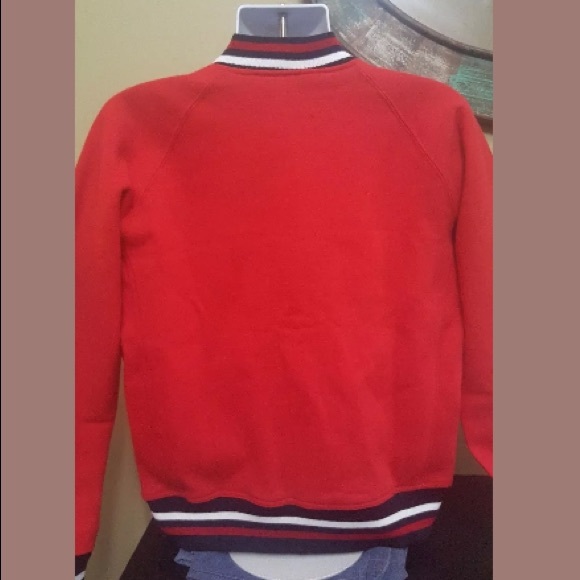 Men’s Flight Club Red Letterman Varsity Jacket M - Picture 5 of 7